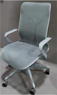 Cosm Work Chair, Mid Back Hgt, Self Adj Tilt, Fixed Seat Depth
