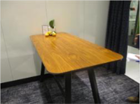 Knoll Rockwell  Tall Table with Tapered Top, 66Wx30Dx42H