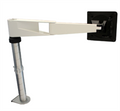 Sapper Single Arm Kit, table clamp mount, 16" mast, movement joints, adjustment knob, cable management clips OPTION: 118:PAINT: Bright White OPTION: B:KNOB: Black