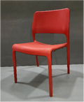 Stacking side chair OPTION: 01:COL- Red