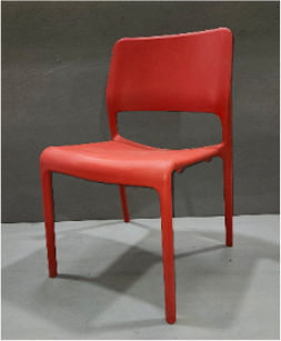 Stacking side chair OPTION: 01:COL- Red