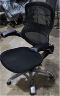 Generation by Knoll task chair, high performance arms, polished aluminum base, standard cylinder, no lumbar, hard casters - 111HP4SXHCDK09USF