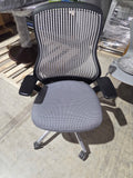 ReGeneration by Knoll Flex Back Net Task Chair - Dark Back / Storm Seat