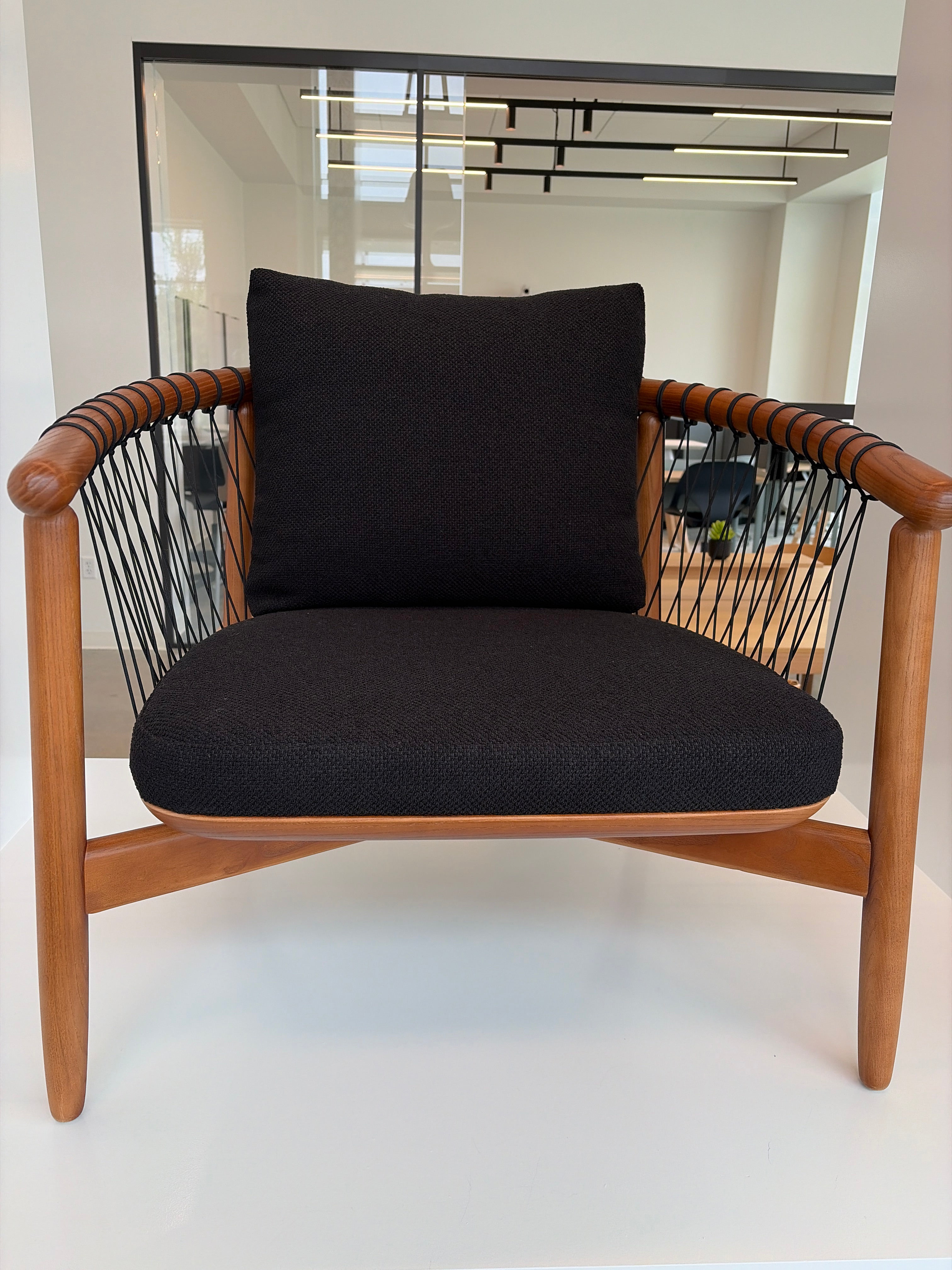 Crosshatch Lounge Chair, Ash Frame (1.5 yds . 27 sf) - CONF 114
