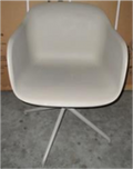 Armchair, swivel base w/return - BIN ID 35183