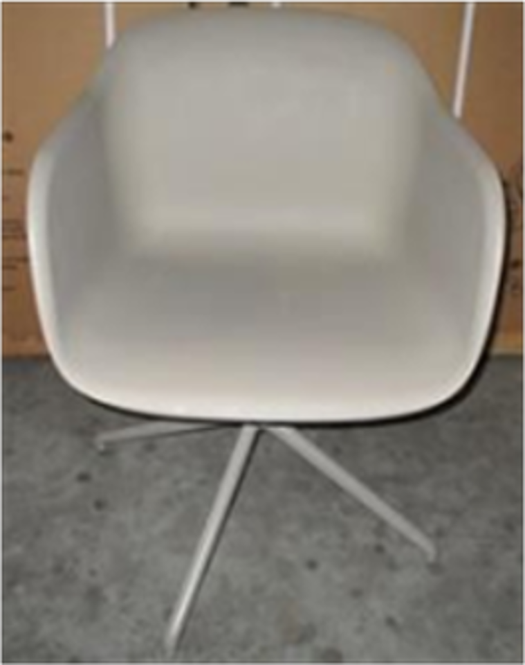 Armchair, swivel base w/return - BIN ID 35183