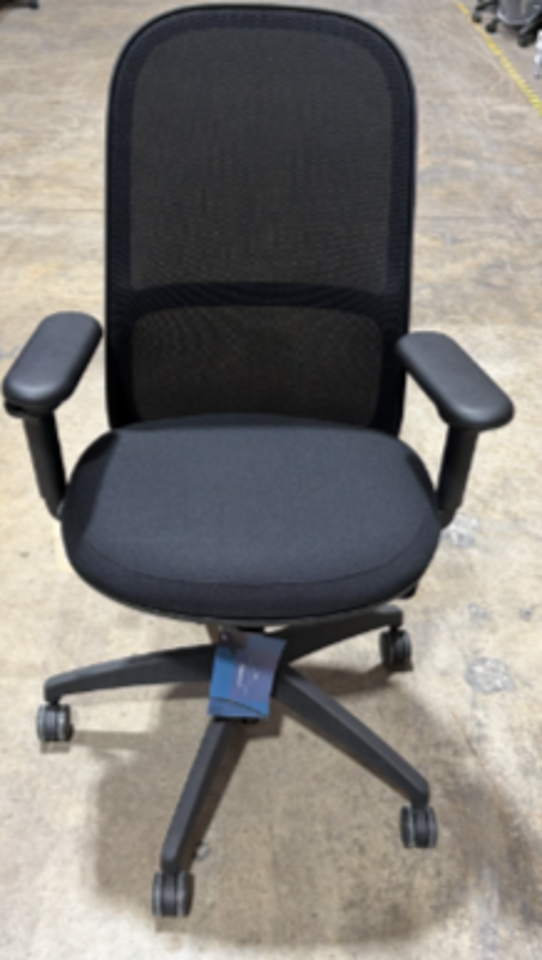 O6 TASK MESH HIGH BACK CHAIR 4D ADJ. ARMS - BLACK - WLST