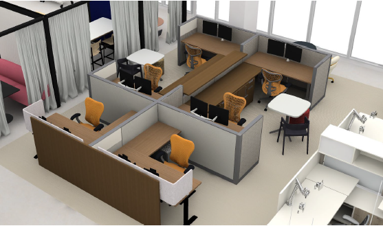 Canvas Wall Systems - 6 Workstations