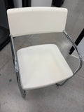 Side Chairs, Moment, Chrome w/ White Seats - OFFICE 122