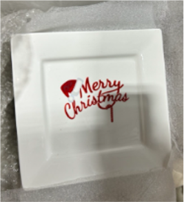 Christmas Plates, small
