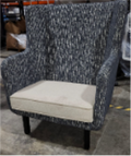 Rockwell Highback Lounge Chair, Knoll Woodland Upholstery