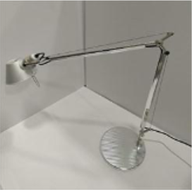 Classic Table Lamp, aluminum, polished base  /  No LED- Bulb is changeable