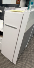 Slide Out Tower, 50Hx15Wx30D, with Shelves, with Top, right hand, laminate, locking - Wall ST FOH