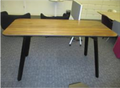 Knoll Rockwell Tall Table with Tapered Top, 66Wx30Dx42H, with Hook Holes