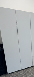 Cabinet with Full Height Doors, 1/2 Wardrobe and Shelves on Left, 72-1/2Hx30Wx24D - Wall ST FOH
