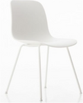 Side Chair, white shell