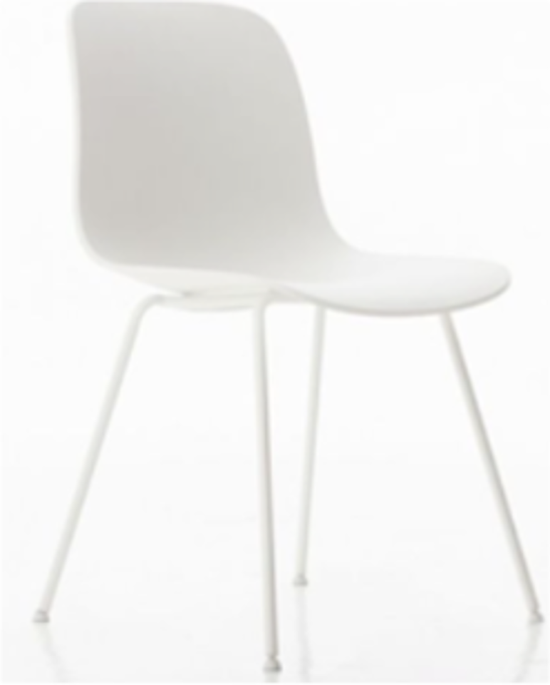 Side Chair, white shell