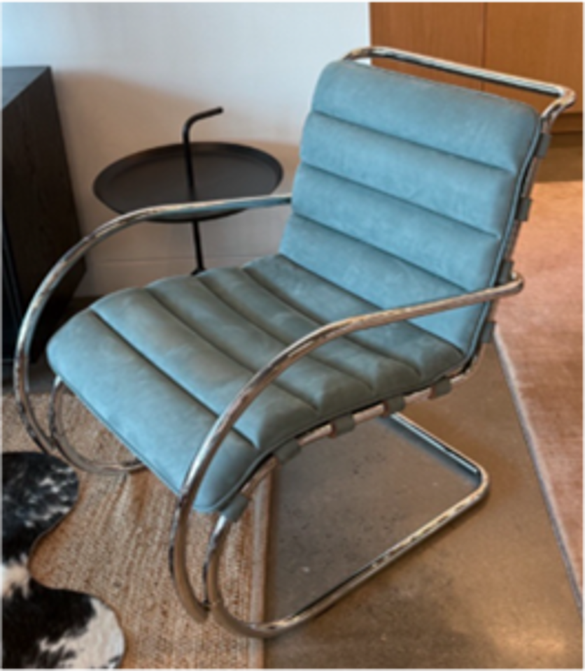 Ludwig Mies Van der Rohe MR Lounge Chair with Arms