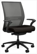 High Back Task, Enhanced Synchro, Height Adj Arms, Upholstered Seat