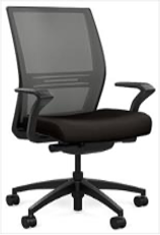 High Back Task, Enhanced Synchro, Height Adj Arms, Upholstered Seat