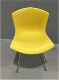 Molded Shell Side Chair/ SHELL: Black, BASE: Polished Chrome