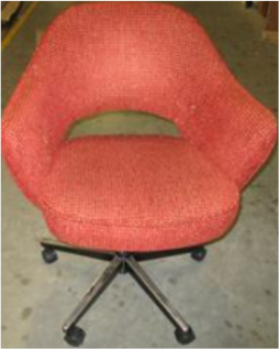 Eero Saarinen Advanced Open Back Arm Chair, swivel/tilt, pneumatic adjustment, hard casters